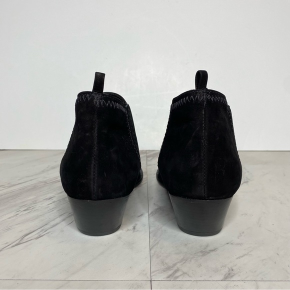 New! Schutz Jacqueline Low Profile Black Suede Bootie 8B - Picture 3 of 11